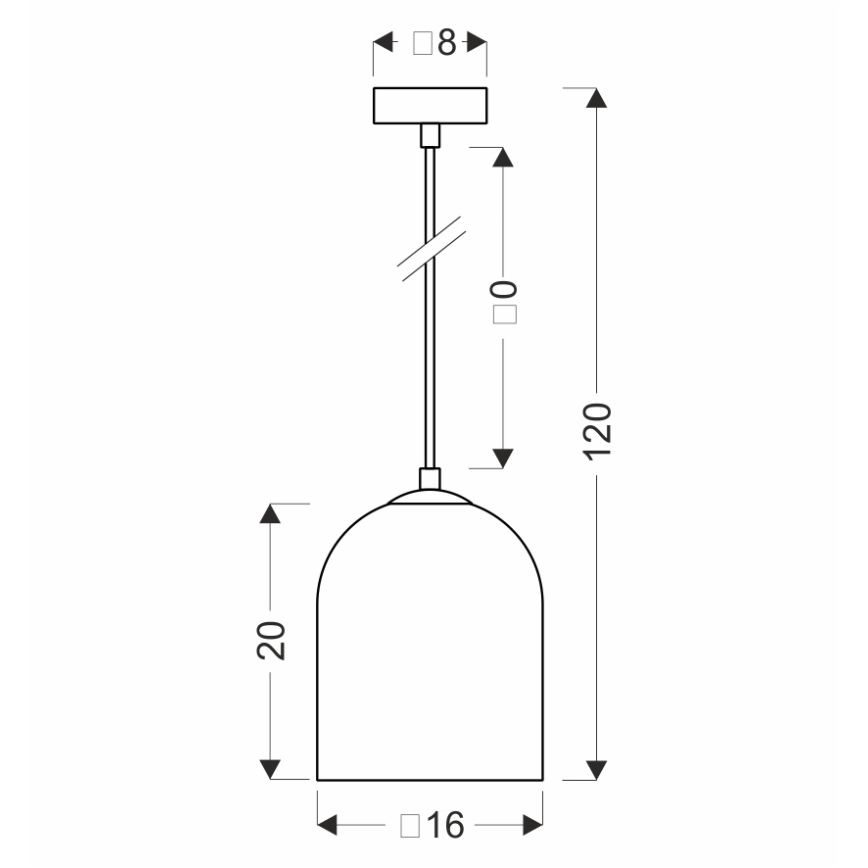 Підвісний світильник на тросі KLEA 1xG9/15W/230V, димчасто-чорний
