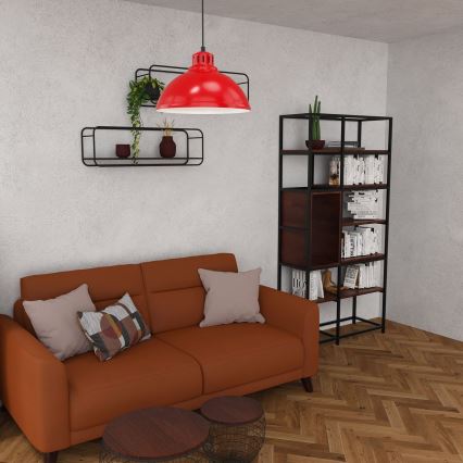 Люстра на тросі SVEN 1xE27/15W/230V червона