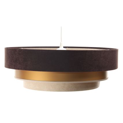 Підвісний світильник на тросі TRINITI 1xE27/60W/230V коричневий/золотий/бежевий