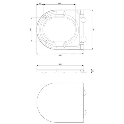 Підвісний унітаз OTTAWA + сидіння OTTAWA з функцією SoftClose + кнопка змиву SIGMA + вбудований інсталяційний модуль + ізоляційна прокладка