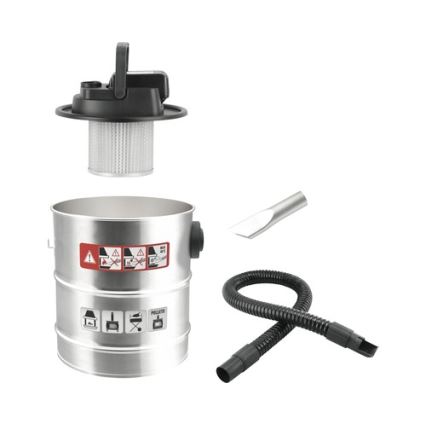 Пилосос AKU для попелу з фільтром HEPA 12 l 110W/18V 2000 mAh матовий хром