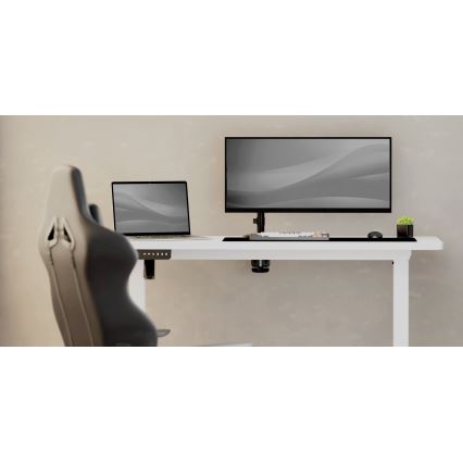 Письменный стол с регулировкой высоты LEVANO 140x60 см белый