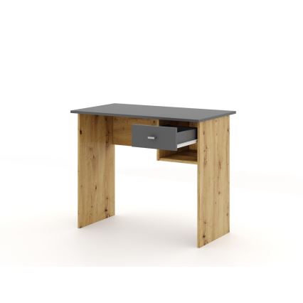 Письмовий стіл RICO дуб artisan/сірий