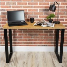 Письменный стол BLAT 120x40 см черный/коричневый
