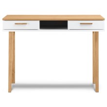 Письменный стол FRISK 75x100 см коричневый/белый