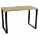 Письмовий стіл BLAT 120x60 см чорний/коричневий