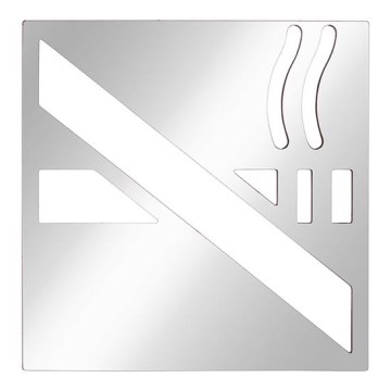 Піктограма «Куріння» 12x12 cm нержавіюча сталь/сріблястий