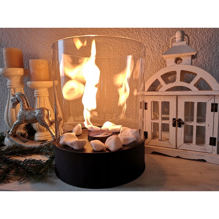 Planika - Біокамін 36,3x25,1 см 2,5kW чорний