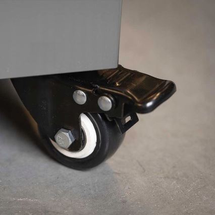 Planika - Уличный газовый камин 142x36 см 8kW 1xAAA серый + защитный чехол