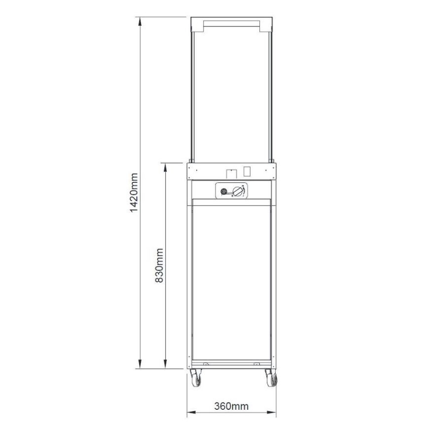 Planika - Вуличний газовий камін 142x36 см 8kW білий + захисна кришка
