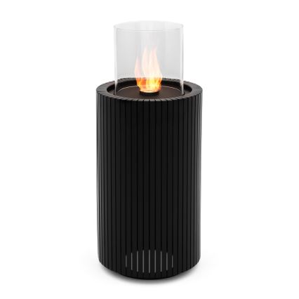 Planika - Біокамін 87x37,6 см 2,5kW чорний + захисний чохол