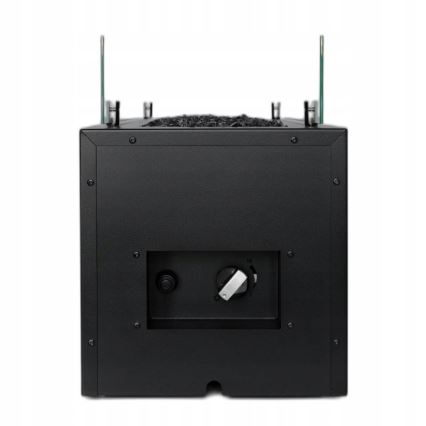 Planika - Уличный газовый камин 41,4x69,8 см 10kW 1xAAA черный + защитный чехол