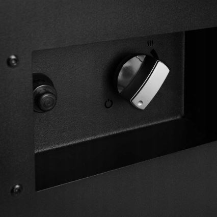 Planika - Уличный газовый камин 41,4x69,8 см 10kW 1xAAA черный + защитный чехол