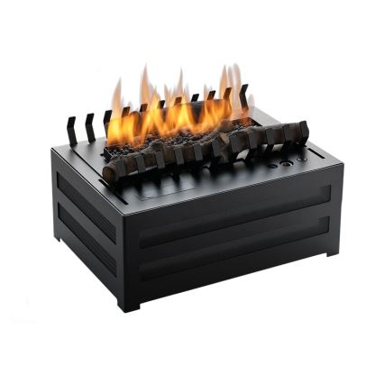Planika - Біокамін з пультом дистанційного керування 20,8x38,5 см 2,5kW/230V чорний