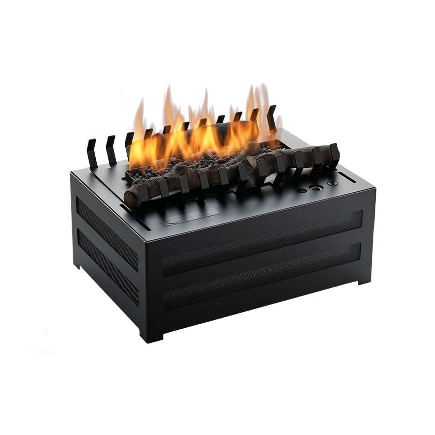 Planika - Біокамін з пультом дистанційного керування 20,8x38,5 см 2,5kW/230V чорний