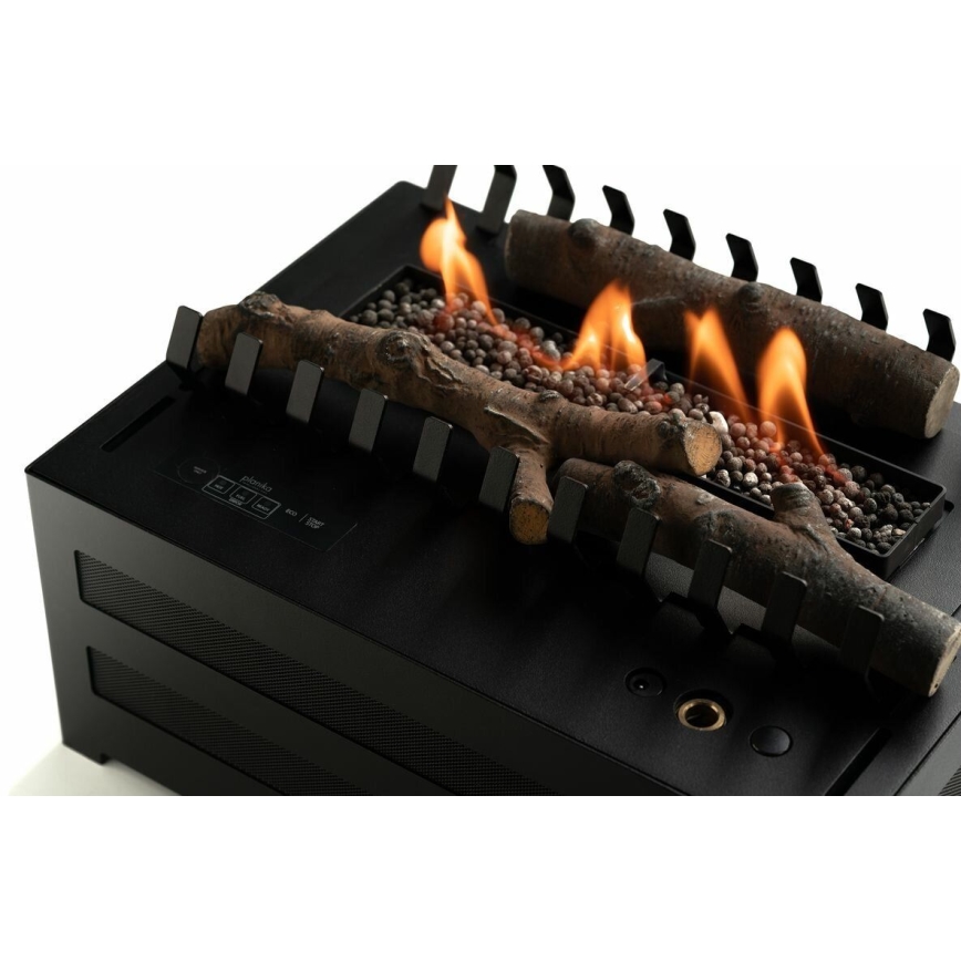 Planika - Біокамін з пультом дистанційного керування 20,8x38,5 см 2,5kW/230V чорний