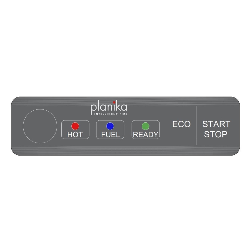 Planika - Біокамін з пультом дистанційного керування 20,8x38,5 см 2,5kW/230V чорний