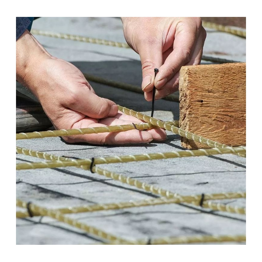 Пластикові кабельні стяжки 2,5x100мм 100шт. чорний