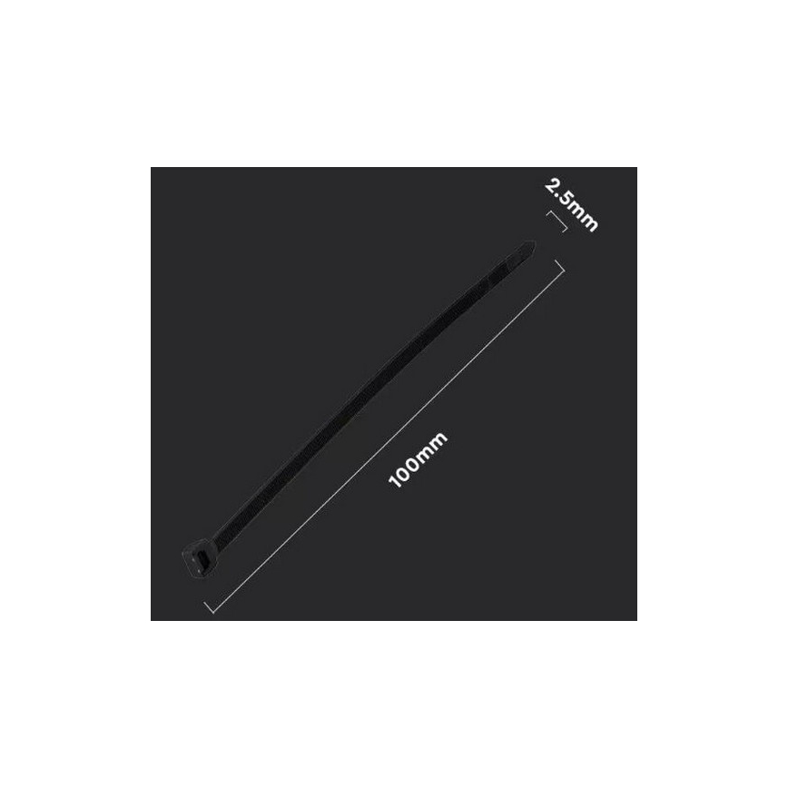Пластикові кабельні стяжки 2,5x100мм 100шт. чорний
