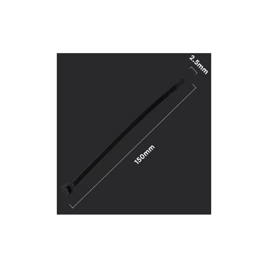 Пластиковые кабельные хомуты 2,5x150 мм 100 шт. черные