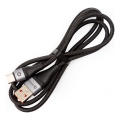 Плетений USB-кабель USB-A / USB-C роз’єм 18W 1м чорний