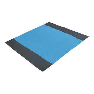 Пляжний килимок 200x200 см синій/сірий