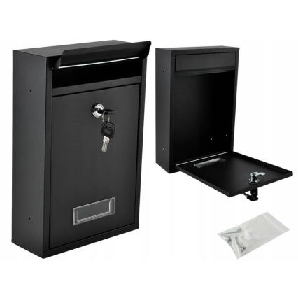 Почтовый ящик 21,7x32 см чёрный