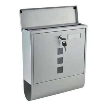 Почтовый ящик 34x30,7 см серебристый