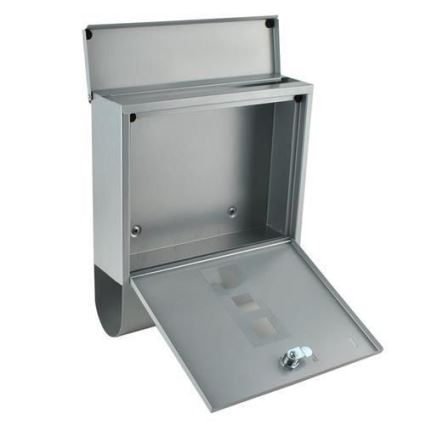 Почтовый ящик 34x30,7 см серебристый