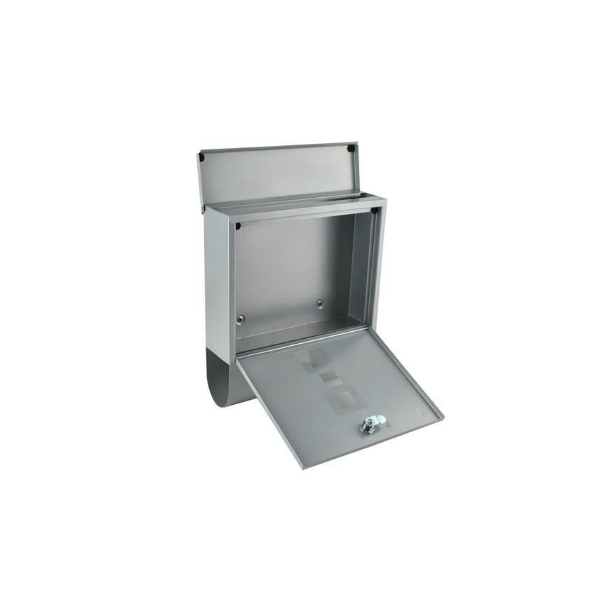 Почтовый ящик 34x30,7 см серебристый