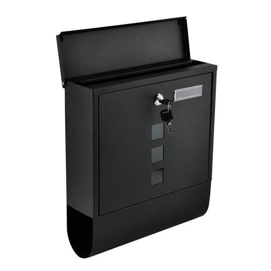 Почтовый ящик 34x30,7 см черный