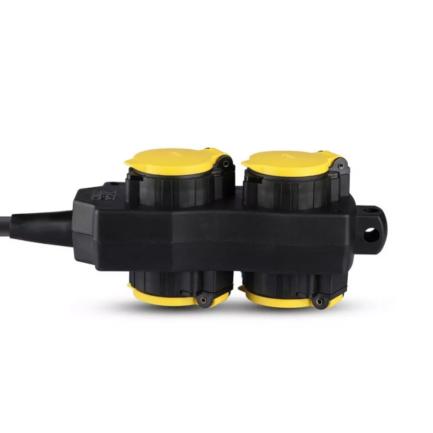 Подовжувач 4 розетки SCHUKO 3м IP44