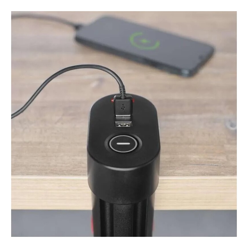 Подовжувач з кріпленням до столу 3 розетки + 3xUSB 1,5 м чорний