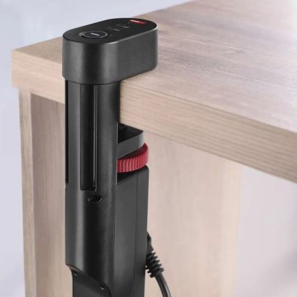Подовжувач з кріпленням до столу 3 розетки + 3xUSB 1,5 м чорний