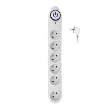 Подовжувач з вимикачем 6 гнізд 5 м