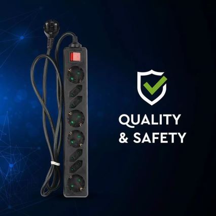 Подовжувач з вимикачем SCHUKO 8Z 1,5 м