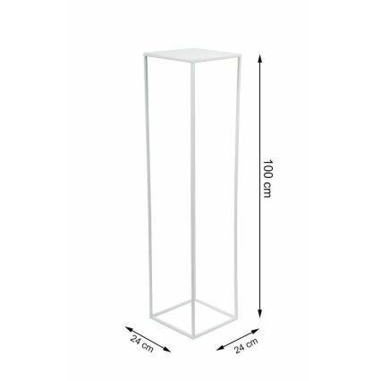 Подставка для цветов 100x24 см белый