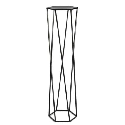 Подставка для цветов 100x24 см черная