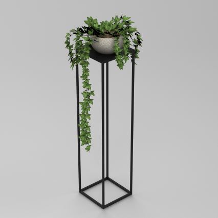 Подставка для цветов 100x24 см черная
