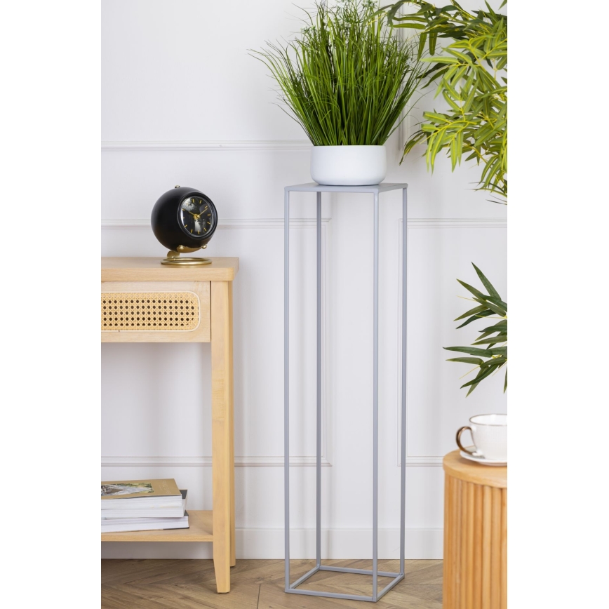 Подставка для цветов 100x24 см серый
