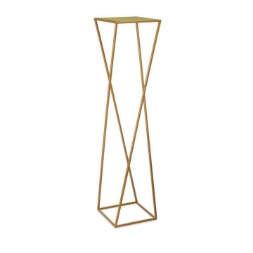 Подставка для цветов 100x24 см золотая