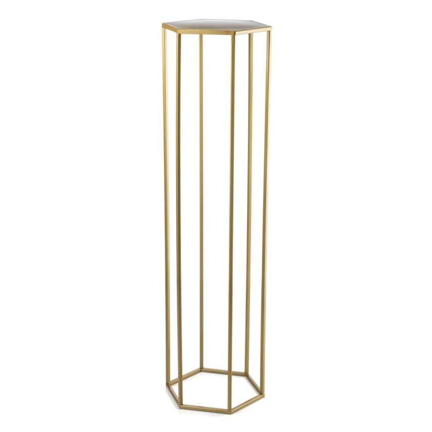 Подставка для цветов 100x24 см золотая