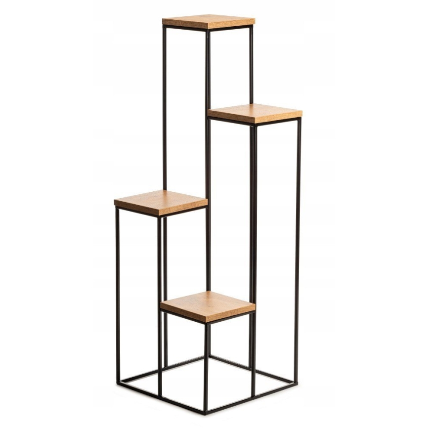 Подставка для цветов 110x40 см черный/коричневый