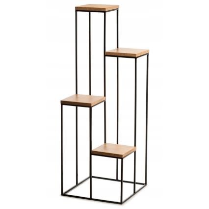 Подставка для цветов 110x40 см черный/коричневый