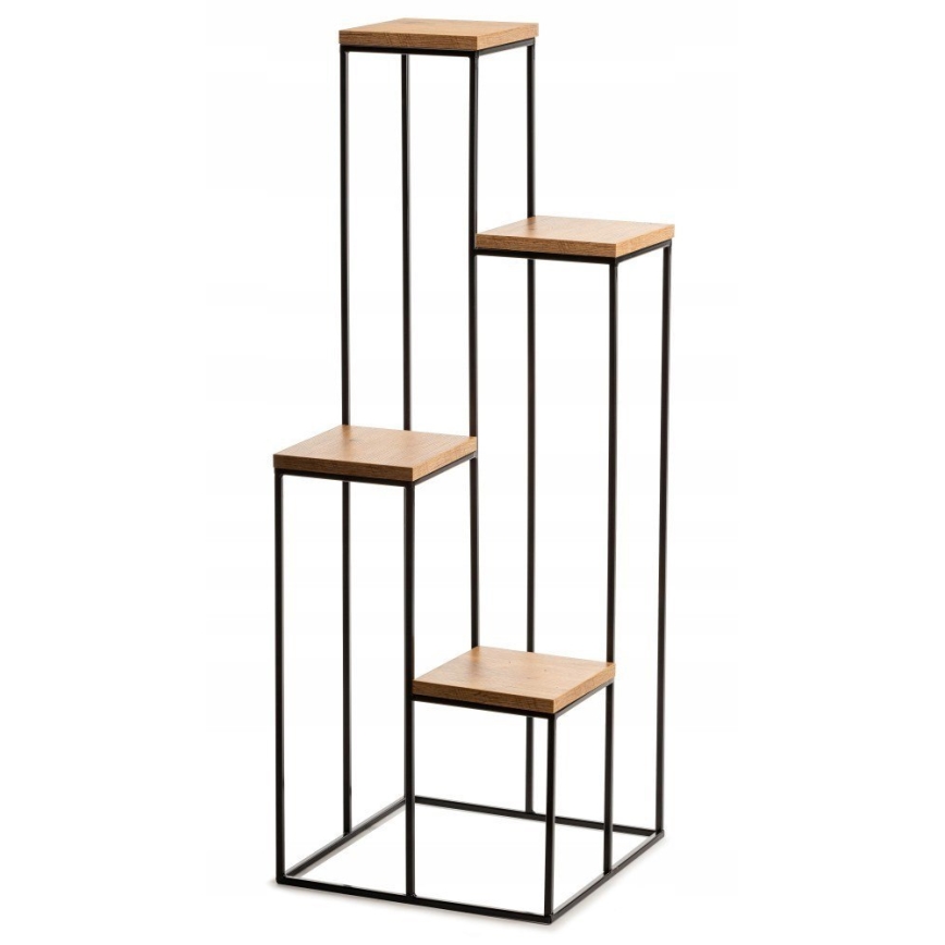 Подставка для цветов 110x40 см черный/коричневый