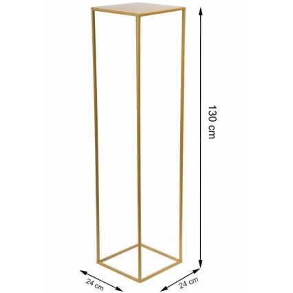 Подставка для цветов 130x24 см золотистый