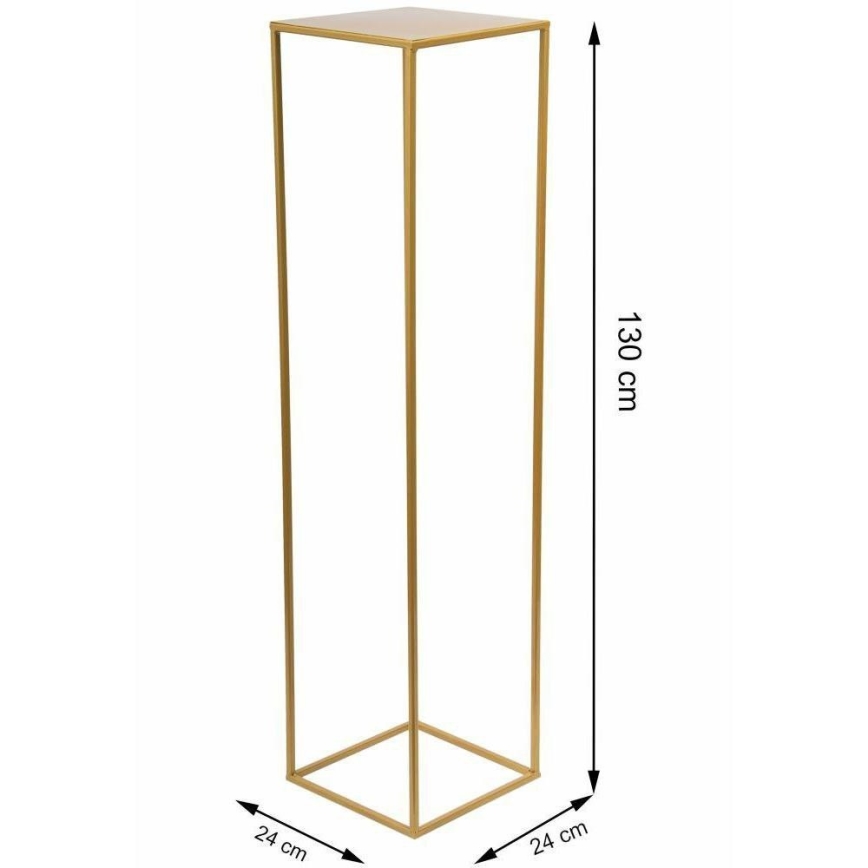 Подставка для цветов 130x24 см золотистый