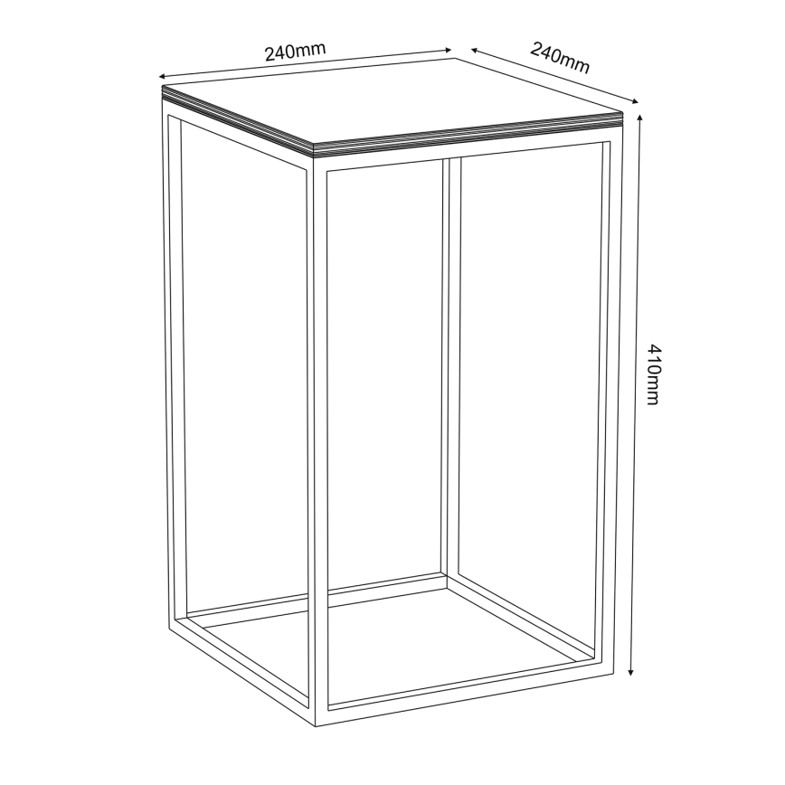 Подставка для цветов 40x24 см белая