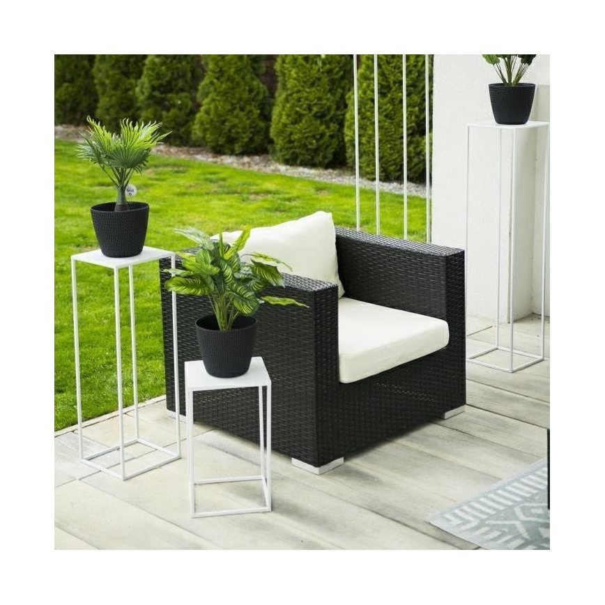 Подставка для цветов 40x24 см белый