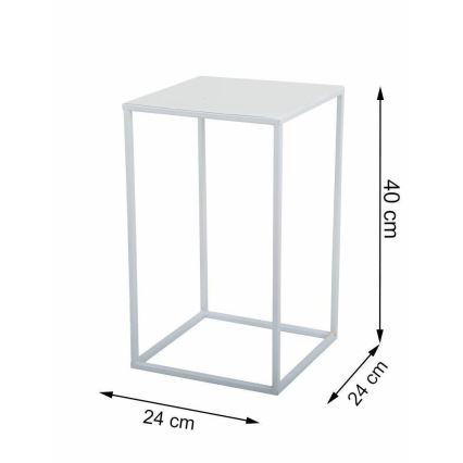 Подставка для цветов 40x24 см белый